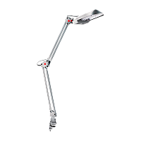 Светильник настольный Camelion KD-017C 11W 230V 2G7 струбцина +лампа серебряный (1/6)