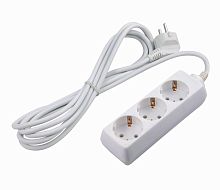 Удлинитель ЭРА U 3р.С/З 10A 1.5м белый