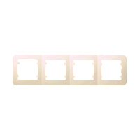 Рамка Makel Lillium 4пост. кремовый 71239 (1/25)