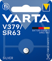Батарейка Varta 379 (SR521SW) BL1 (на крючок) Silver Oxide 1.55V (1/10/100)