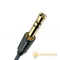 Кабель AUX Borofone BL1 Jack 3.5mm (m)-Jack 3.5mm (m) 1м TPE черный (1/50/200)