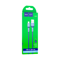 Кабель HOCO X65 USB (m)-Lightning (m) 1м 2.4A TPE синий (1/31/310)