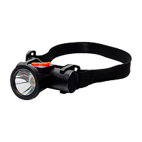 Фонарь налобный Ultraflash LED53415 1W LED от аккумулятора microUSB 3 режима черный (1/12/240)