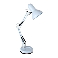 Светильник настольный Camelion KD-313 60W 230V E27 на основании белый (1/6)