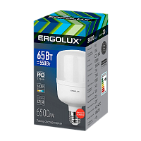 Лампа светодиодная Ergolux HW E40 65W 6500К 150-270V цилиндр матовая (1/5/12)