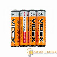 Батарейка Videx R03 AAA Shrink 4 Heavy Duty 1.5V (4/60/1440)