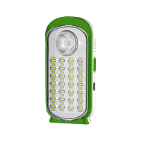 Фонарь туристический Космос 126 3W 28LED от аккумулятора зеленый (1/25)