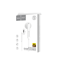 Наушники вставные HOCO M39 с микр. белый (1/34/340)