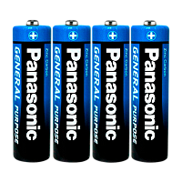 Батарейка Panasonic GENERAL Purpose R6 AA Shrink 4 1.5V (48/240)