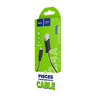 Кабель HOCO X24 USB (m)-microUSB (m) 1м 2.4A TPE черный (1/31/310)