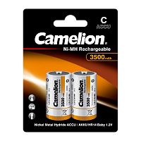 Аккумулятор бытовой Camelion R14 C BL2 NI-MH 3500mAh  (2/12/192)