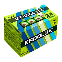 Батарейка Ergolux LR03 AAA BOX24 Alkaline 1.5V (24/480)
