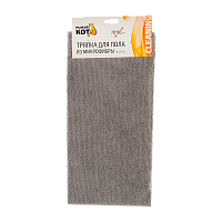 Тряпка для пола Рыжий кот M-02F-XL 70х80см микрофибра серый (1/5/50)