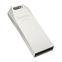 Флеш-накопитель HOCO UD4 64GB USB2.0 металл серебряный (1/70)