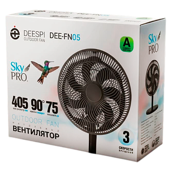Вентилятор напольный DEESPI DEE-FN05 75W черный