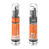 Кабель HOCO X14 USB (m)-microUSB (m) 1м 2.0A нейлон черный (1/33/330)
