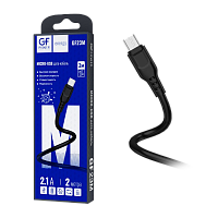 Кабель GFPower 23M USB (m)-microUSB (m) 2м 2.1A ПВХ черный (1/200/800)