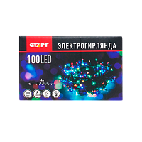 Гирлянда Старт НГ 100LED 4м нить 8 режимов мульти (1/25/100) 