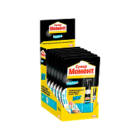 Супер-клей Момент ИДЕАЛ 3г универсальный BOX10 шоу-бокс (10/120)