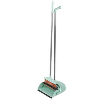 Щетка для пола Рыжий кот BROOM с совком зеленый