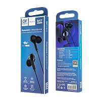 Наушники внутриканальные GFPower M17 с микр. черный (1/200/800)