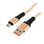 Кабель GoPower GP02M USB (m)-microUSB (m) 1.0м 2.4A нейлон золотой (1/200/800)