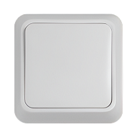 Выключатель Прогресс Slim 1-клав.10A ABS + Керамика белый (1/10/200)