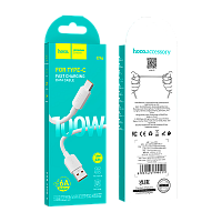 Кабель HOCO X96 USB (m)-Type-C (m) 1м 6A 100W силикон белый (1/31/310)
