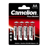 Батарейка Camelion Plus LR6 AA BL4 Alkaline 1.5V (4/48/576/34560) 