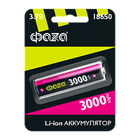 Аккумулятор Li-ion Фаzа 18650 BL1 3000mAh б/з (1/10/120)