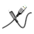 Кабель HOCO S51 Lightning (m)-Type-C (m) 1.2м 2.1A 20W нейлон дисплей черный (1/16/160)