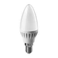 Лампа светодиодная ОНЛАЙТ Свеча 6W Е14 теплый свет (1/10/100)