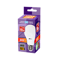 Лампа светодиодная JAZZway A60 E27 10W 5000К 230V груша матовая (1/10/100)