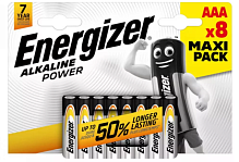 Батарейка Energizer Alkaline power LR03 AAA BL8 Alkaline 1.5V (8/96)