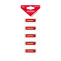 Батарейка Smartbuy LR6 AA BL5 Alkaline 1.5V отрывные (5/60/600)