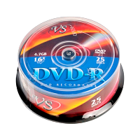 Диск DVD-R VS 4.7GB 16x 25шт. bulk (25/600)