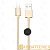 Кабель HOCO X35 USB (m)-Lightning (m) 0.25м 2.4A силикон золотой (1/31/310)