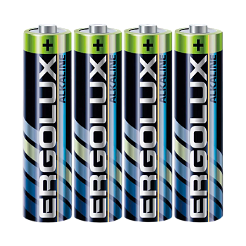 Батарейка Ergolux LR03 AAA Shrink 4 Alkaline 1.5V (4/60/1200)