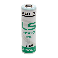 Батарейка Saft 14500 AA bulk Li-SOCl2 3.6V Китай (1/600)