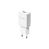 Сетевое З/У Космос USB 18W QC3.0 белый (1/40/80) 