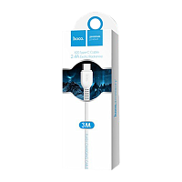 Кабель HOCO X20 USB (m)-Type-C (m) 3м 2.0A ПВХ белый (1/30/300)