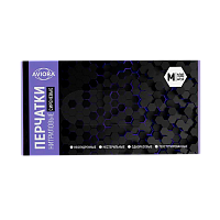 Перчатки Aviora M нитрил 100шт. сиреневый (1/10)