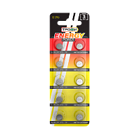 Батарейка Трофи G2/LR726/LR59/396A/196 BL10 Alkaline 1.55V (10/200/1600) 
