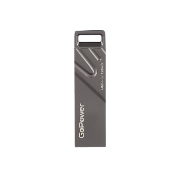 Флеш-накопитель GoPower TITAN 128GB USB3.0 металл черный графит (1/50/1000)