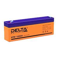 Аккумулятор свинцово-кислотный Delta DTM 12022 12V 2.2Ah 