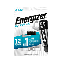 Батарейка Energizer MAX Plus LR03 AAA BL2 Alkaline 1.5V (2/24) 