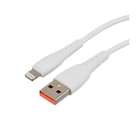 Кабель GoPower GP07L USB (m)-Lightning (m) 1м 2.4A силикон белый (1/200/800)