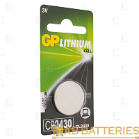 Батарейка GP CR2430 BL1 Lithium 3V (1/10/100/900) R