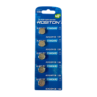 Батарейка Robiton STANDARD G10/LR1130/LR54/389A/189 BL5 Alkaline 1.5V 0%Hg 