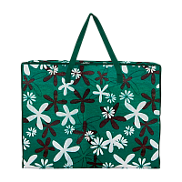 Сумка на молнии Рыжий кот  40х45х18см зеленый (1/12/240)